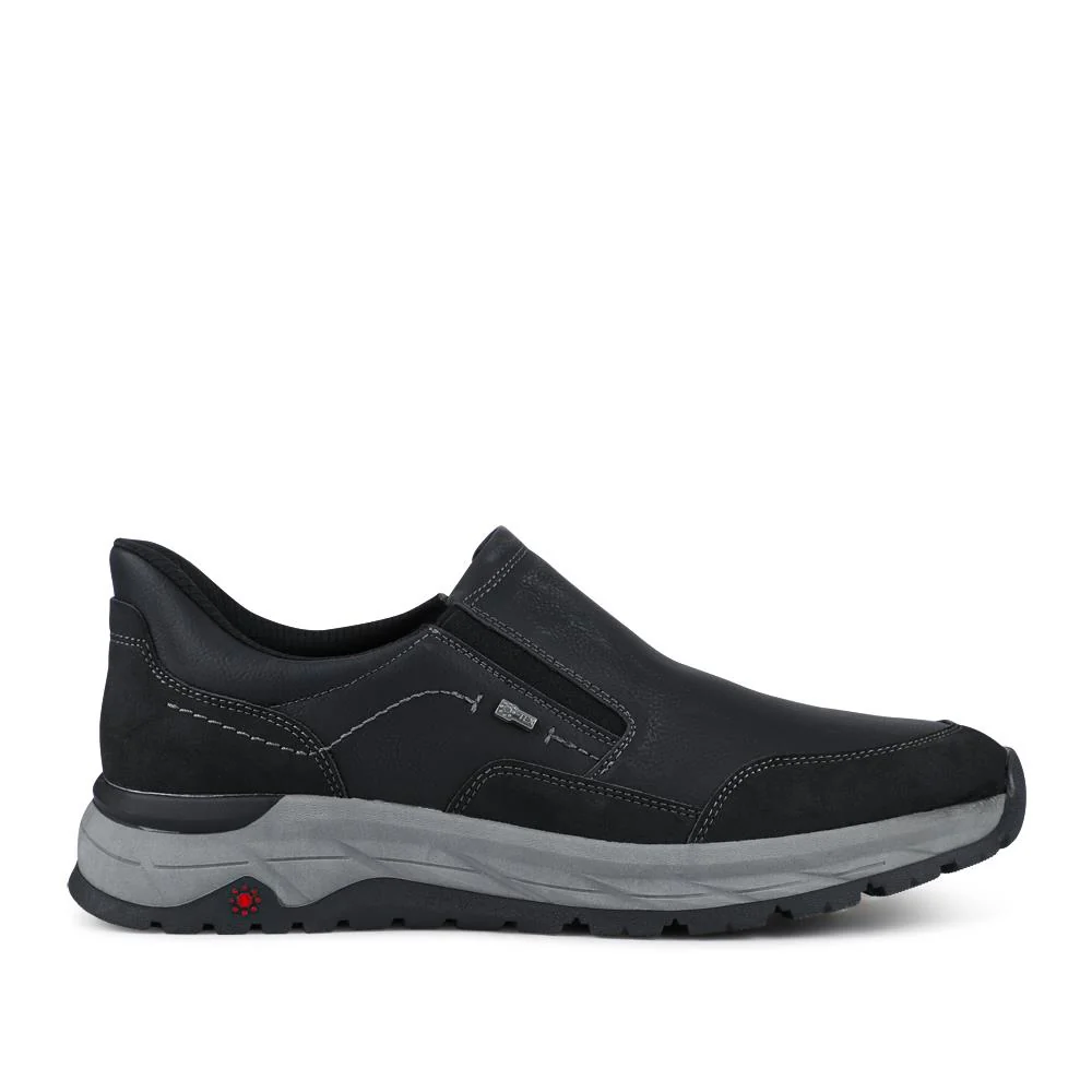 Relife Wide Fit Elasticated Slip-On Shoes - RELIF42001 / 327 807 - Black - Image 2