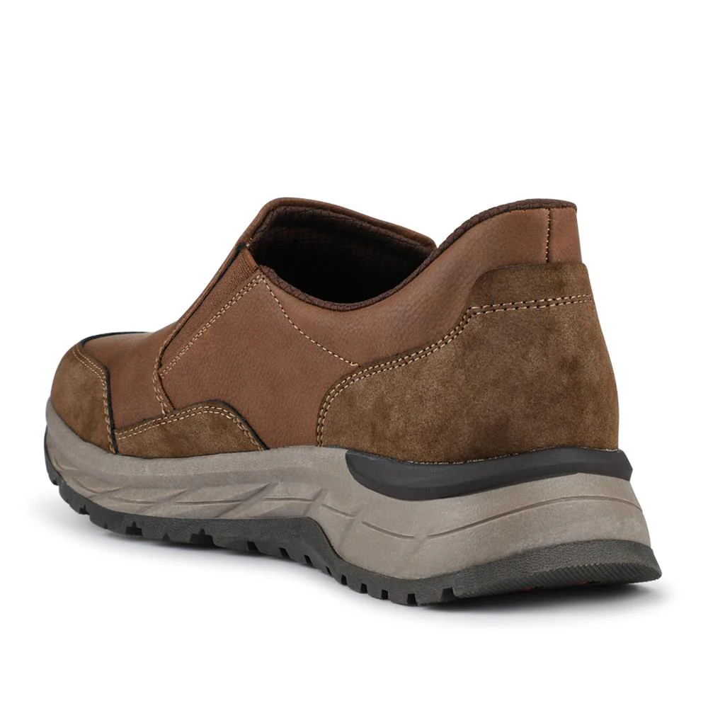 Relife Wide Fit Elasticated Slip-On Shoes - RELIF42001 / 327 807 - Cognac - Image 3
