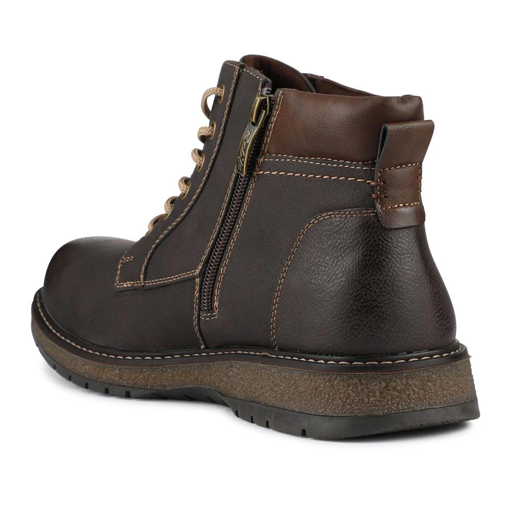 Relife Wide Fit Lace-Up Boots - RELIF42004 / 327 806 - Dark Brown - Image 3