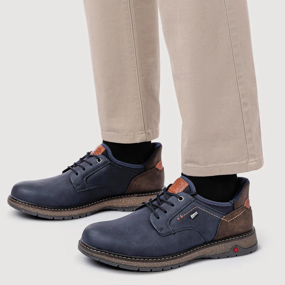 Relife Wide Fit Lace-Up Shoes - RELIF42000 / 327 804 - Navy - Image 5