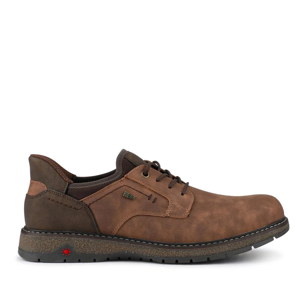 Relife Wide Fit Lace-Up Shoes - RELIF42000 / 327 804 - Tan - Image 2