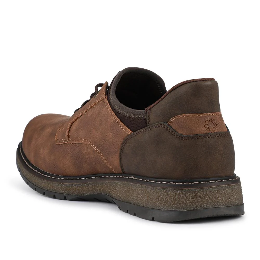 Relife Wide Fit Lace-Up Shoes - RELIF42000 / 327 804 - Tan - Image 3