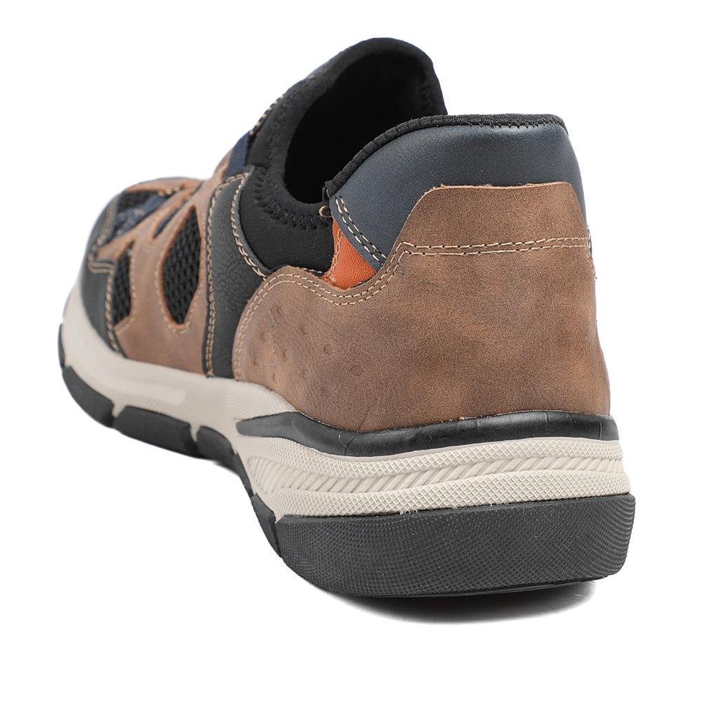 Relife Wide Fit Rugged Slip On Shoes - RELIF43009 / 329 178 - Brown - Image 4