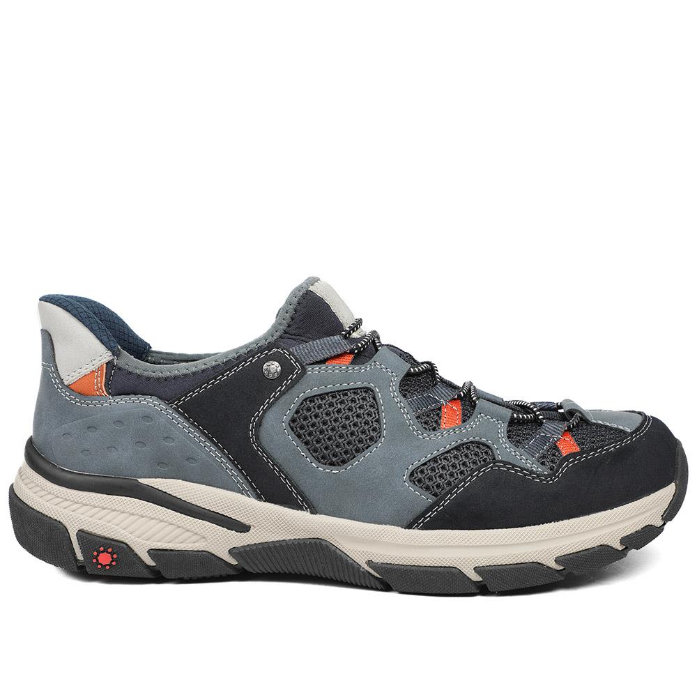Relife Wide Fit Rugged Slip On Shoes - RELIF43009 / 329 178 - Navy - Image 3