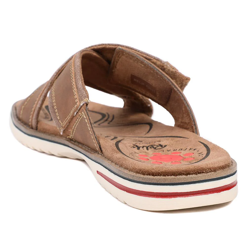 Relife Wide Fit Slip On Sandals - RELIF43011 / 328 926 - Brown - Image 4