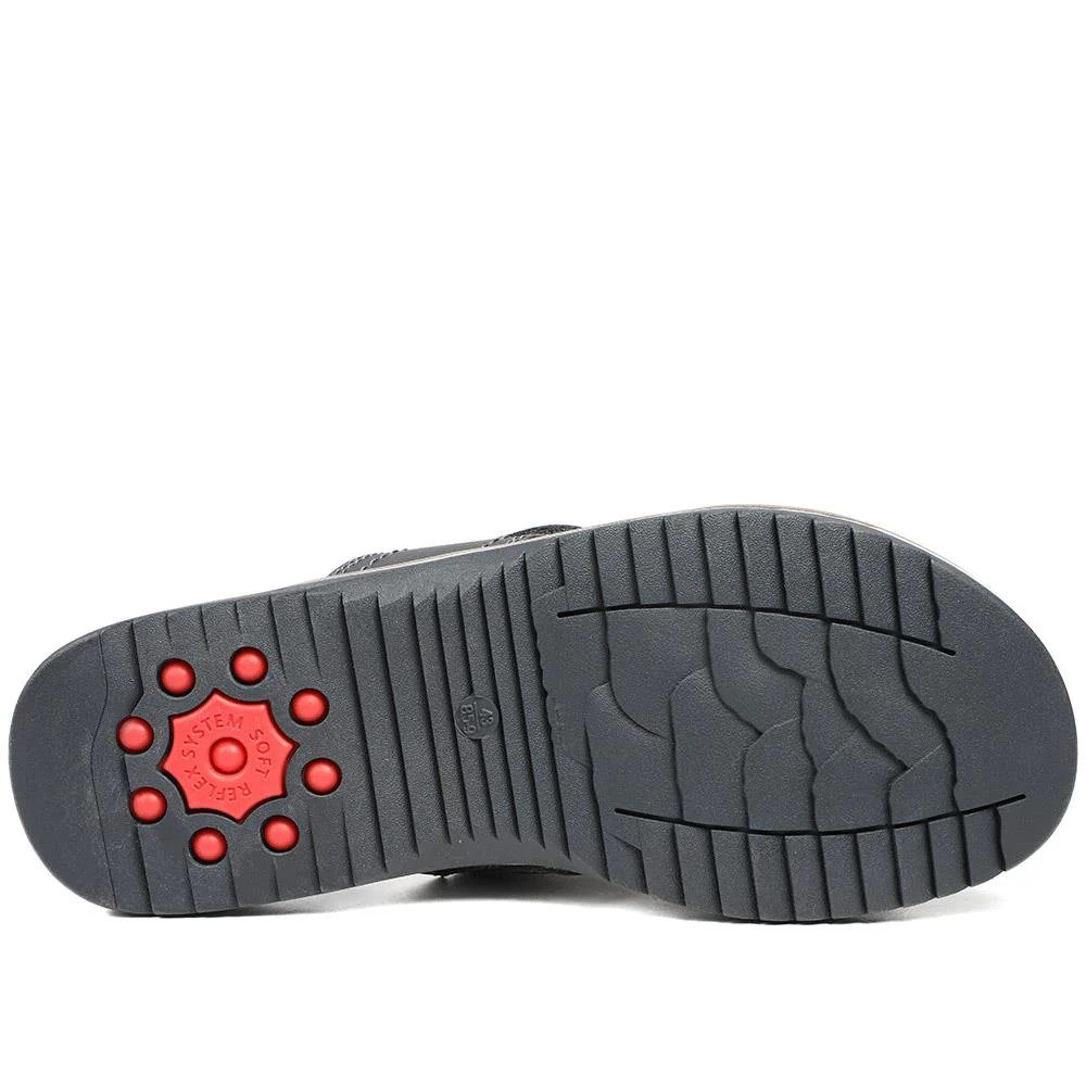 Relife Wide Fit Slip On Sandals - RELIF43011 / 328 926 - Navy - Image 6