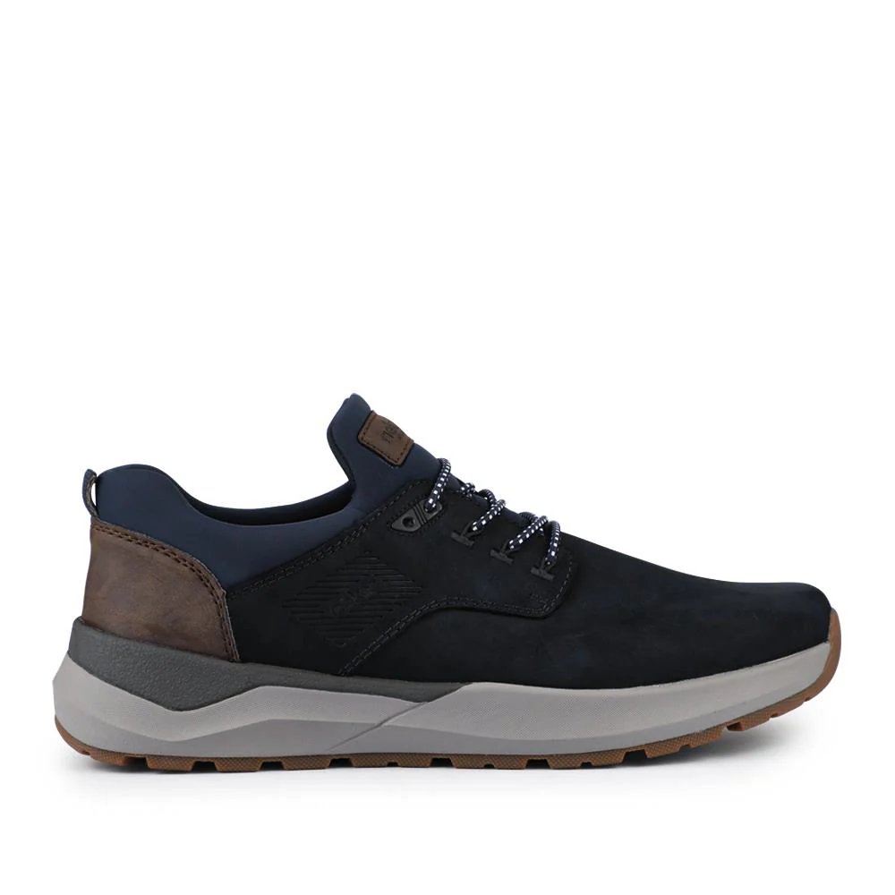 Wide Fit Leather Slip-On Shoes - RKR42504 / 327 705 - Navy - Image 2