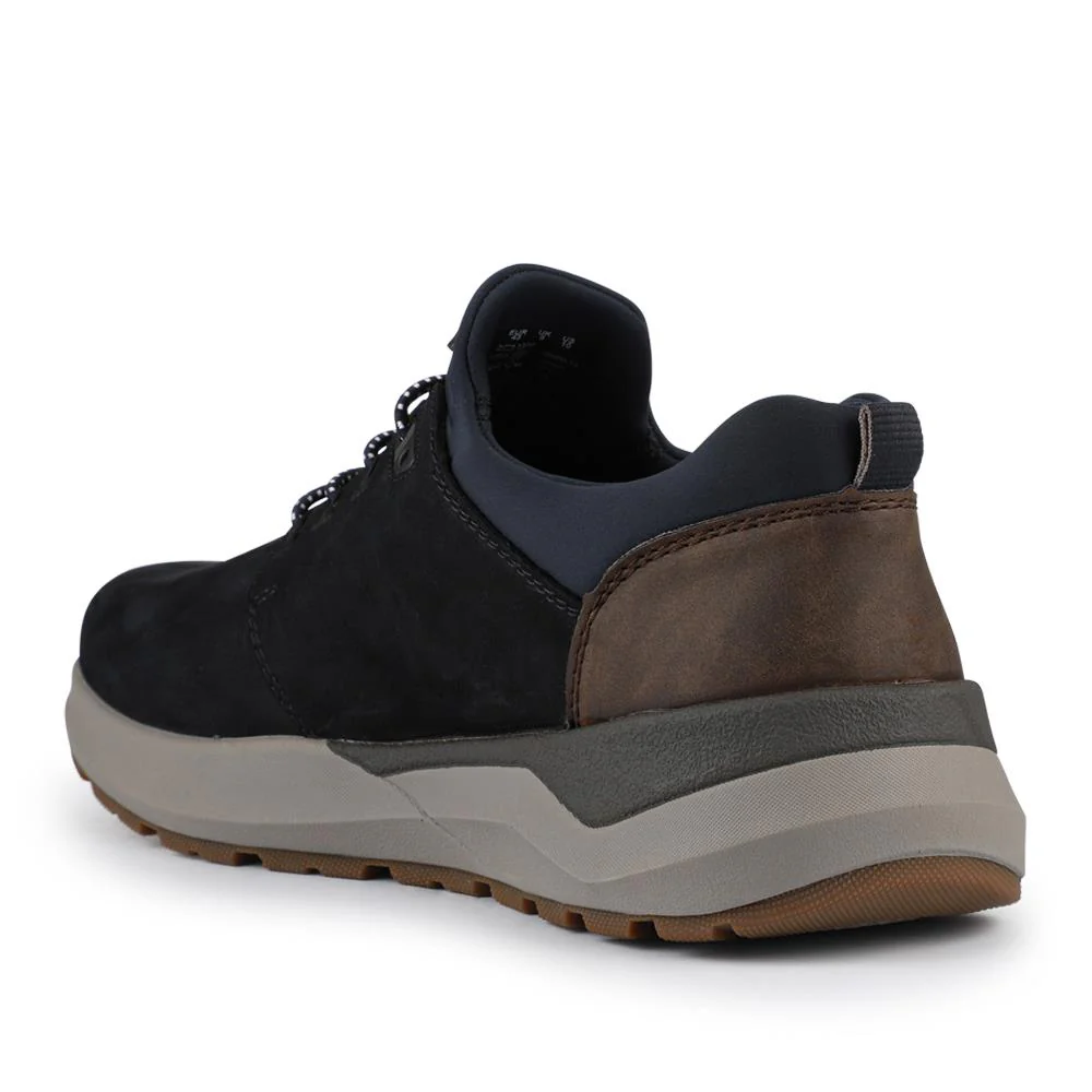 Wide Fit Leather Slip-On Shoes - RKR42504 / 327 705 - Navy - Image 3