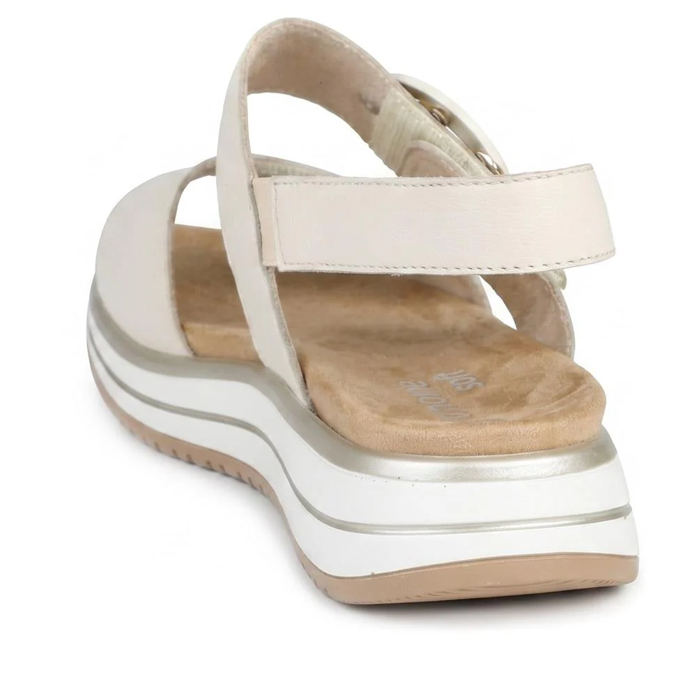 Remonte Dual Adjustable Fasten Sandals - DRS43514 / 329 362 - Beige - Image 3