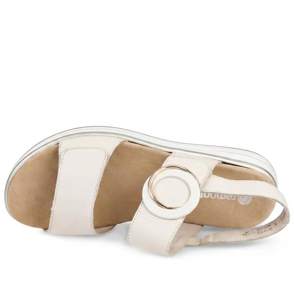 Remonte Dual Adjustable Fasten Sandals - DRS43514 / 329 362 - Beige - Image 4