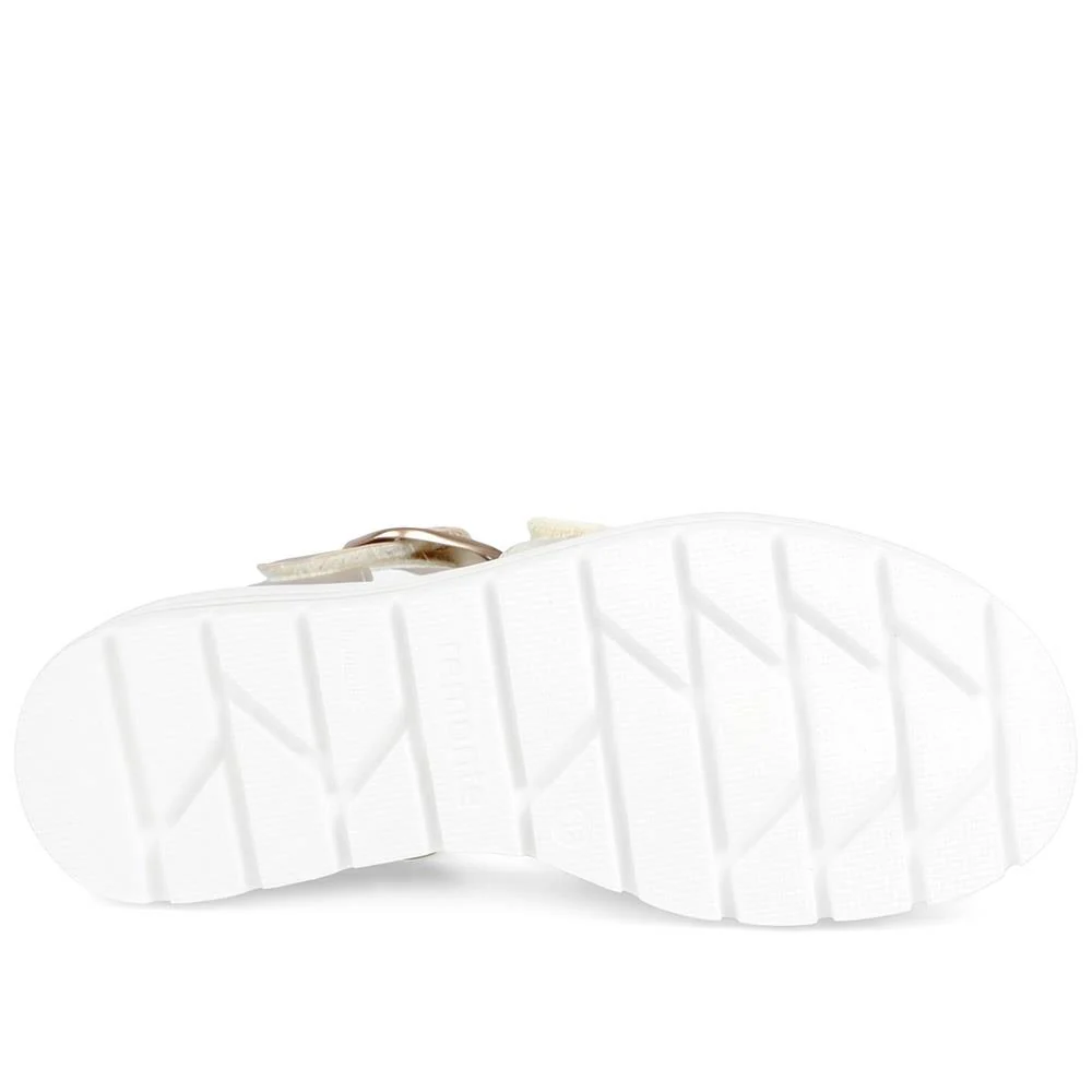 Remonte Leather Bibar Flatform Sandals - DRS43510 / 329 295 - Metallic - Image 5