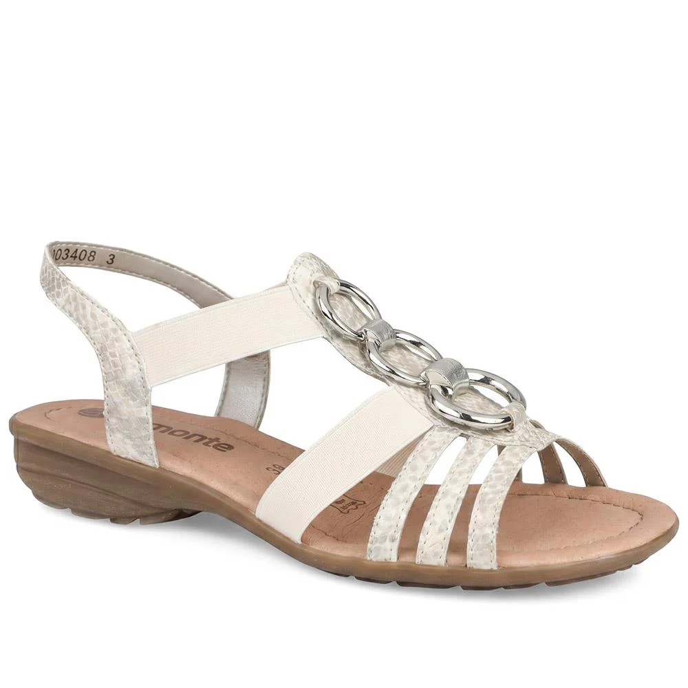 Remonte Leather Elastic Fit Sandals - DRS43513 / 329 371 - Image 2