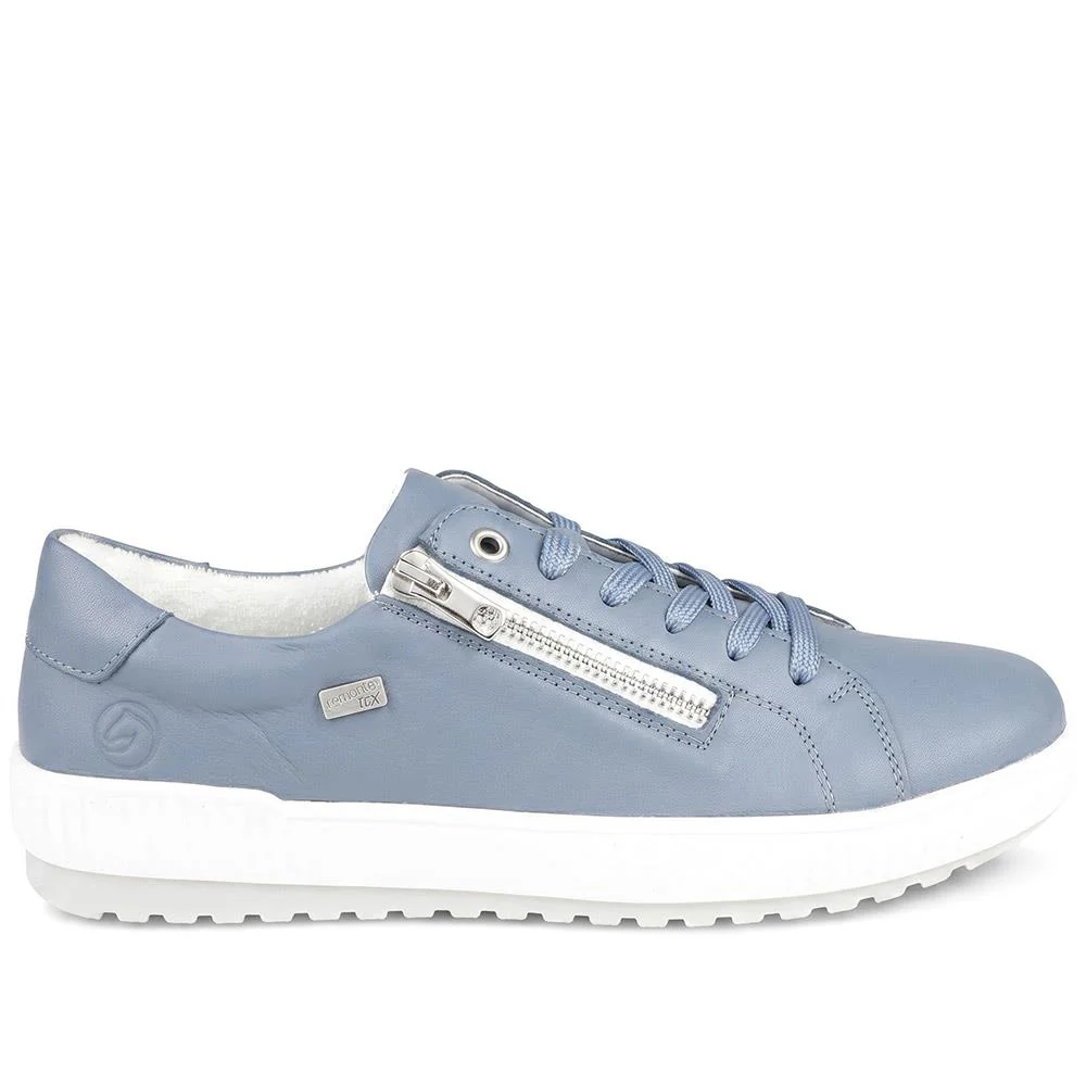 Remonte Leather Shower Resistant Trainers - DRS43504 / 328 687 - Denim - Image 2