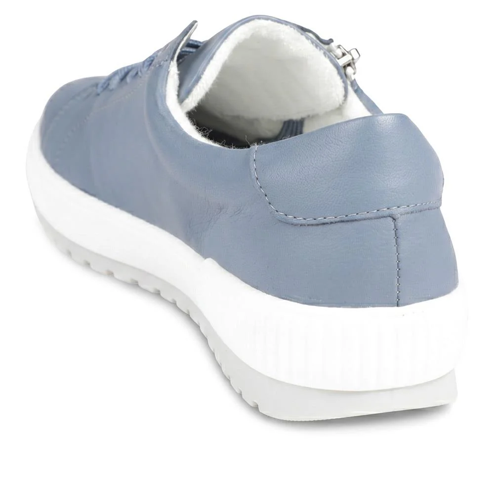 Remonte Leather Shower Resistant Trainers - DRS43504 / 328 687 - Denim - Image 3
