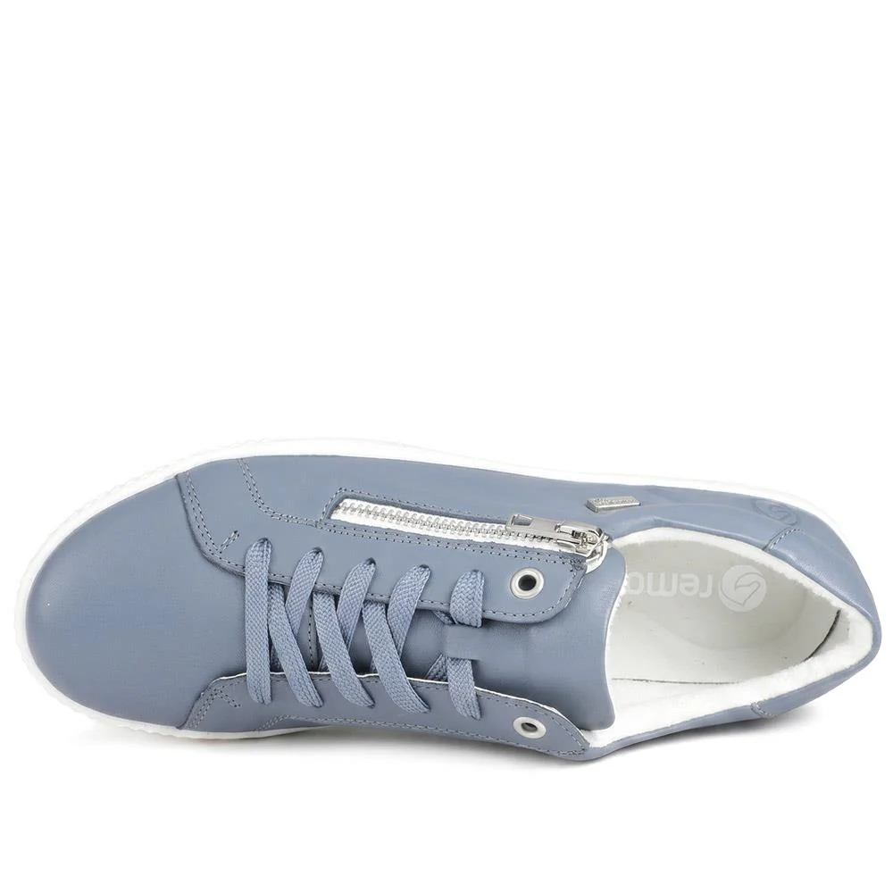 Remonte Leather Shower Resistant Trainers - DRS43504 / 328 687 - Denim - Image 4
