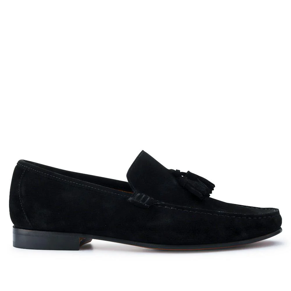 Retford Leather Loafers - RETFORD / 326 924 - Black Suede - Image 2