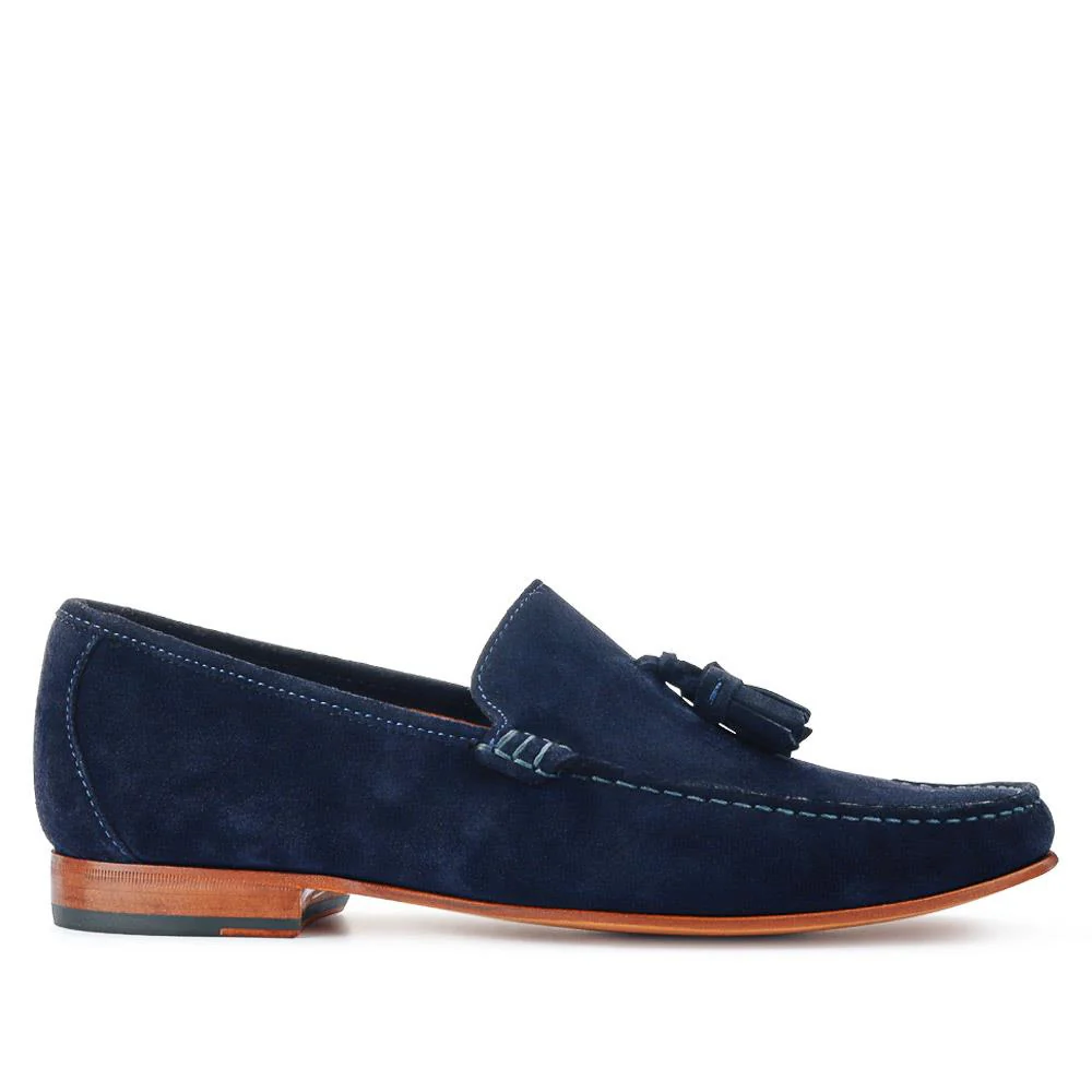 Retford Leather Loafers - RETFORD / 326 924 - Navy Suede - Image 2