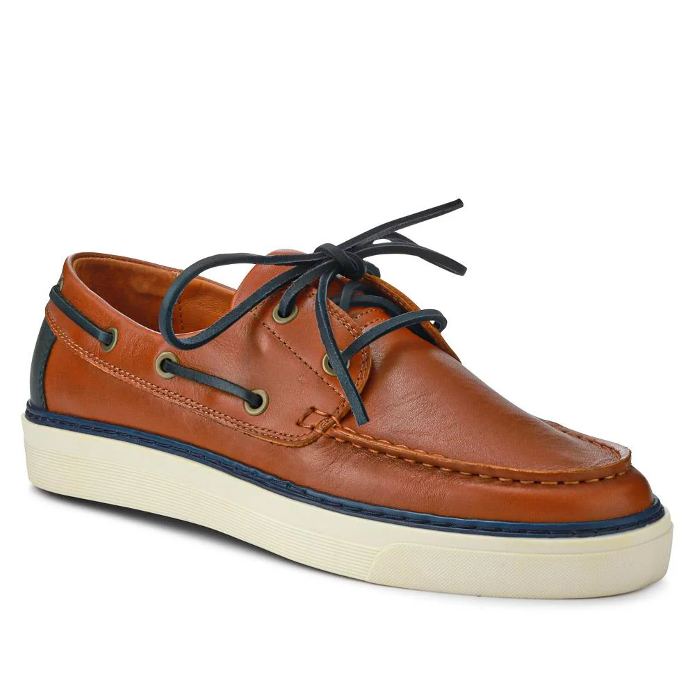 Rhodes Leather Boat Shoes - RHODES / 327 429 - Image 2