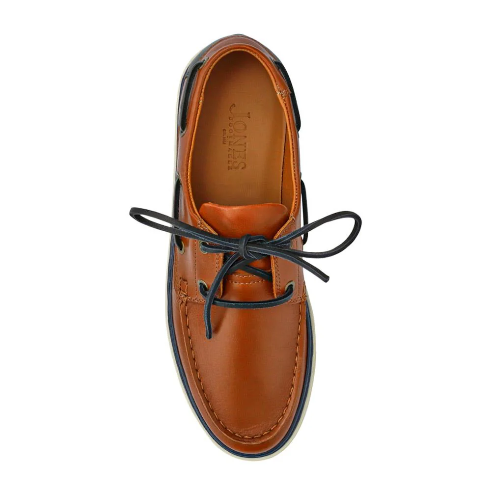 Rhodes Leather Boat Shoes - RHODES / 327 429 - Tan - Image 4