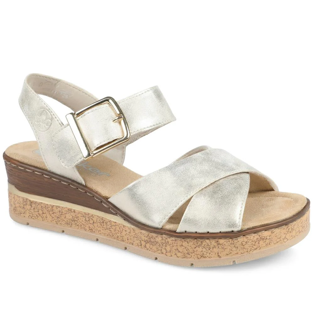 Rieker Buckle Fasten Strappy Sandals - RKR43576 / 329 207