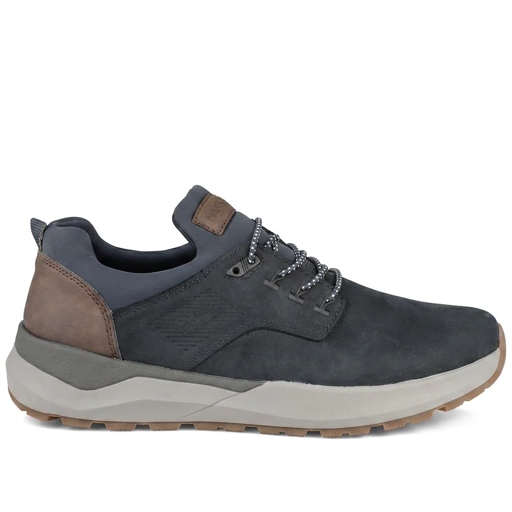 Rieker Bungee Lace Shoes With Rugged Sole - RKR43050 / 330 231 - Navy - Image 2