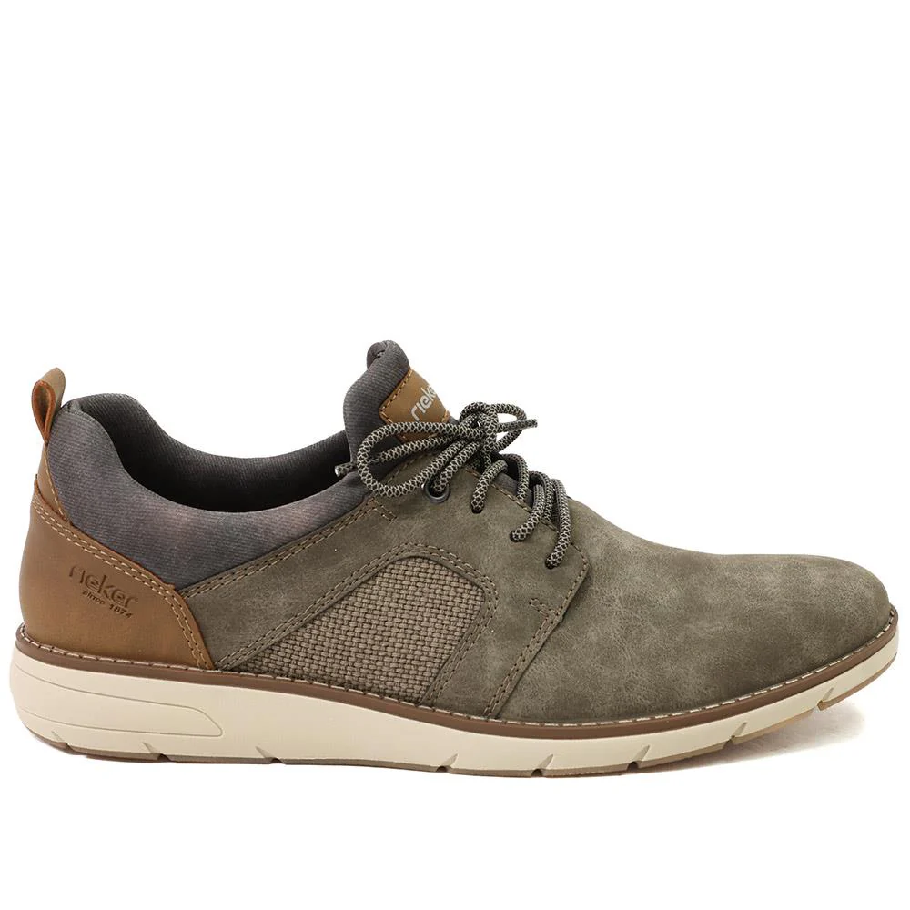 Rieker Casual Lace Up Shoes - RKR43504 / 328 964 - Taupe - Image 2