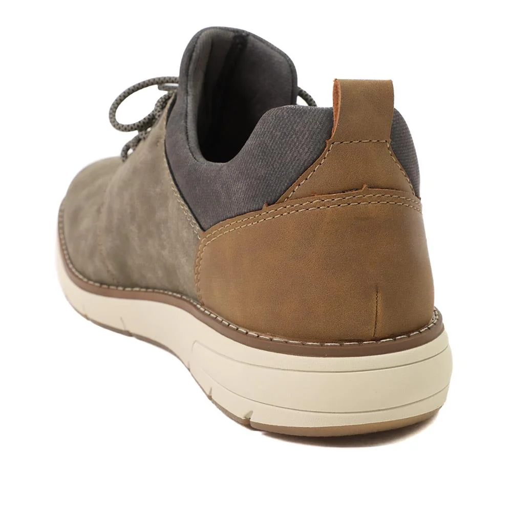 Rieker Casual Lace Up Shoes - RKR43504 / 328 964 - Taupe - Image 3