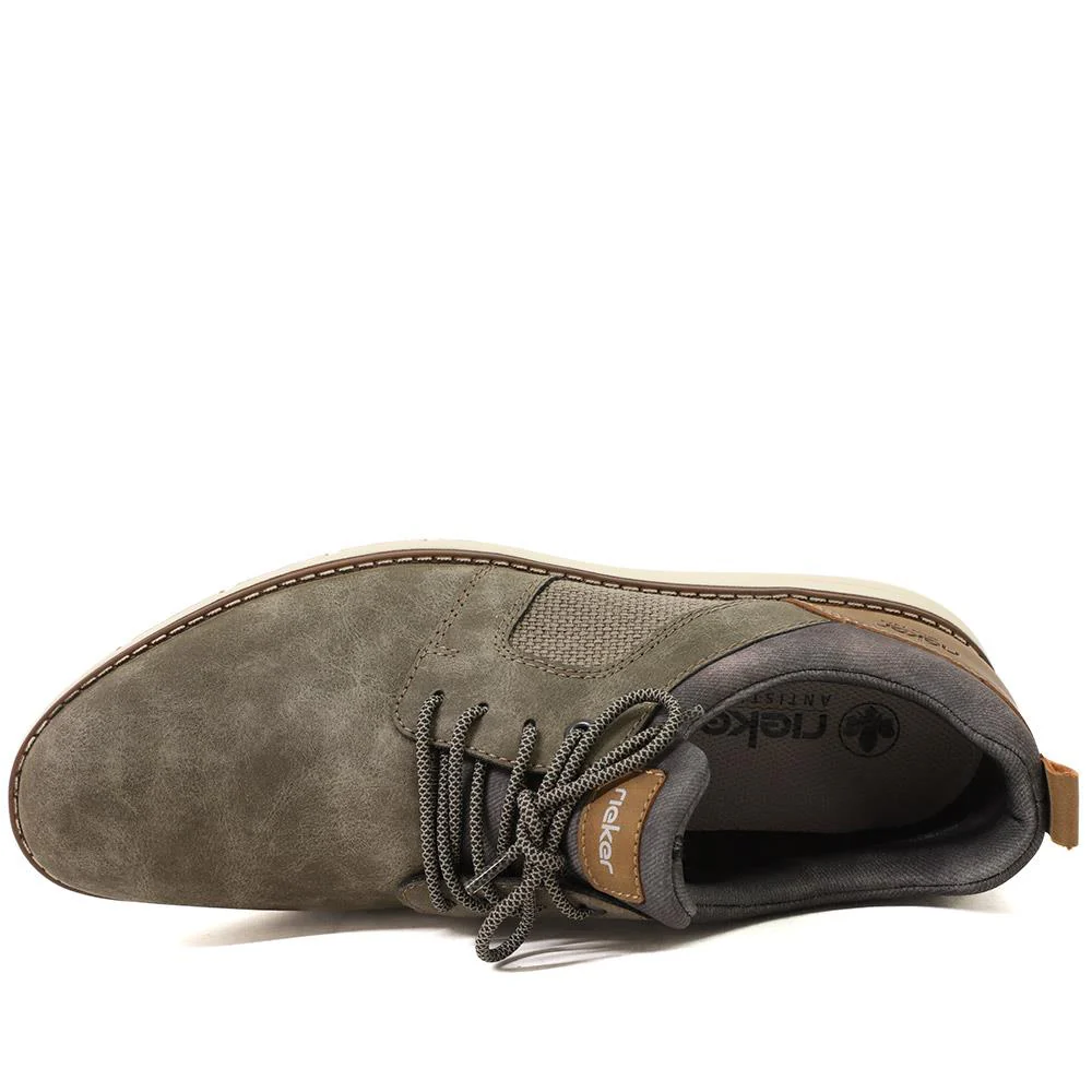 Rieker Casual Lace Up Shoes - RKR43504 / 328 964 - Taupe - Image 4