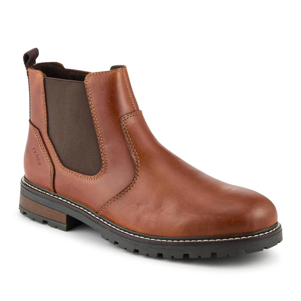 Rieker Cushioned Leather Chelsea Boots - RKR42539 / 328 104