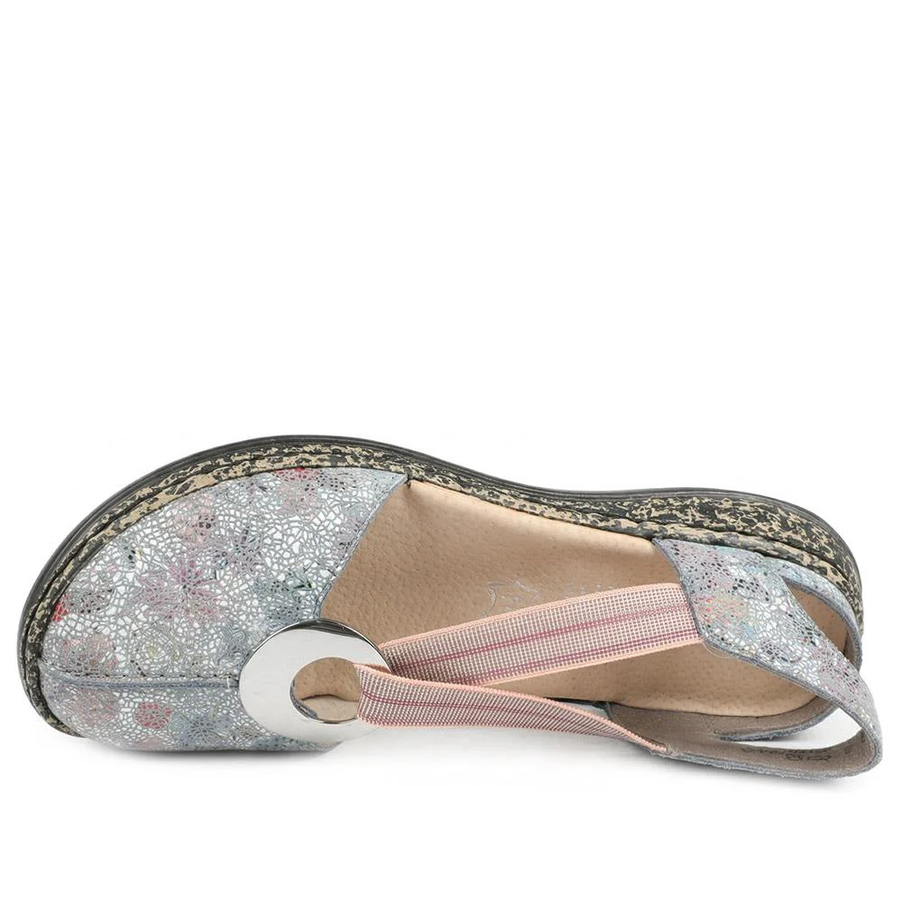 Rieker Daiselda Leather Closed Toe Sandals - RKR43004 / 328 761 - Multi - Image 4