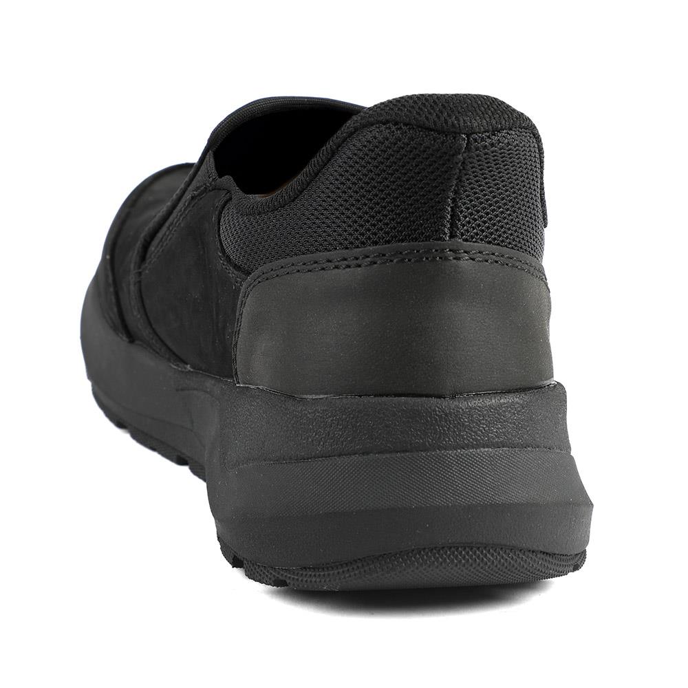 Rieker Elasticated Leather Slip On Shoes - RKR43502 / 328 773 - Black - Image 3