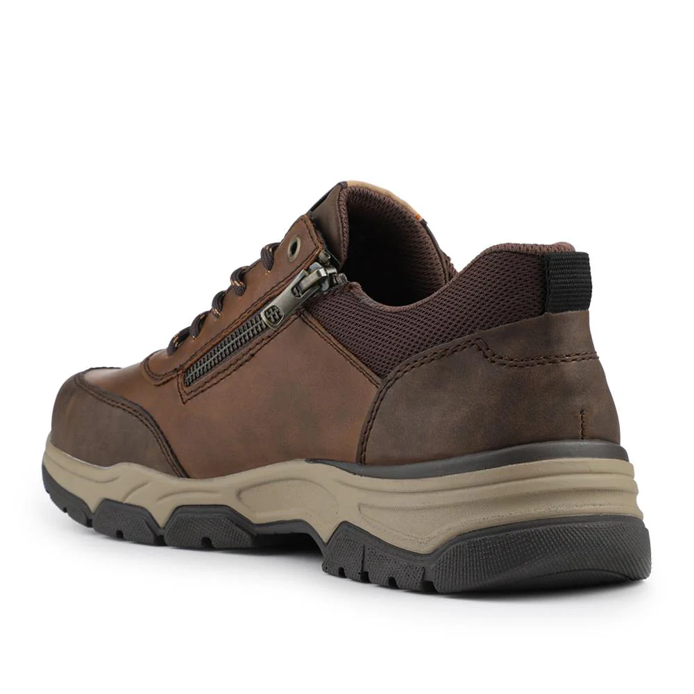 Rieker Exclusive Leather Walking Shoes - RKR42520 / 327 831 - Brown - Image 3