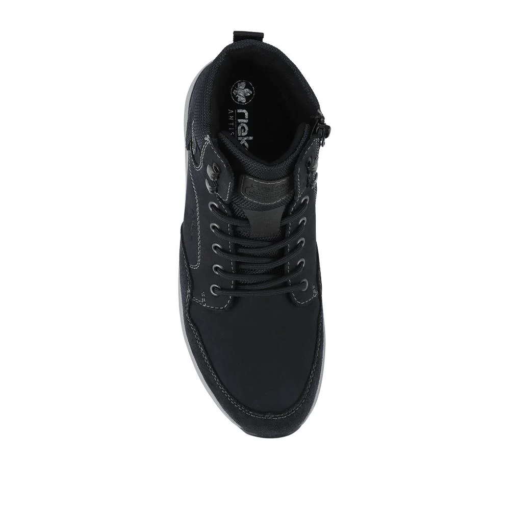 Rieker Extra Wide Cushioned Walking Boots - RKR42538 / 328 103 - Navy - Image 4