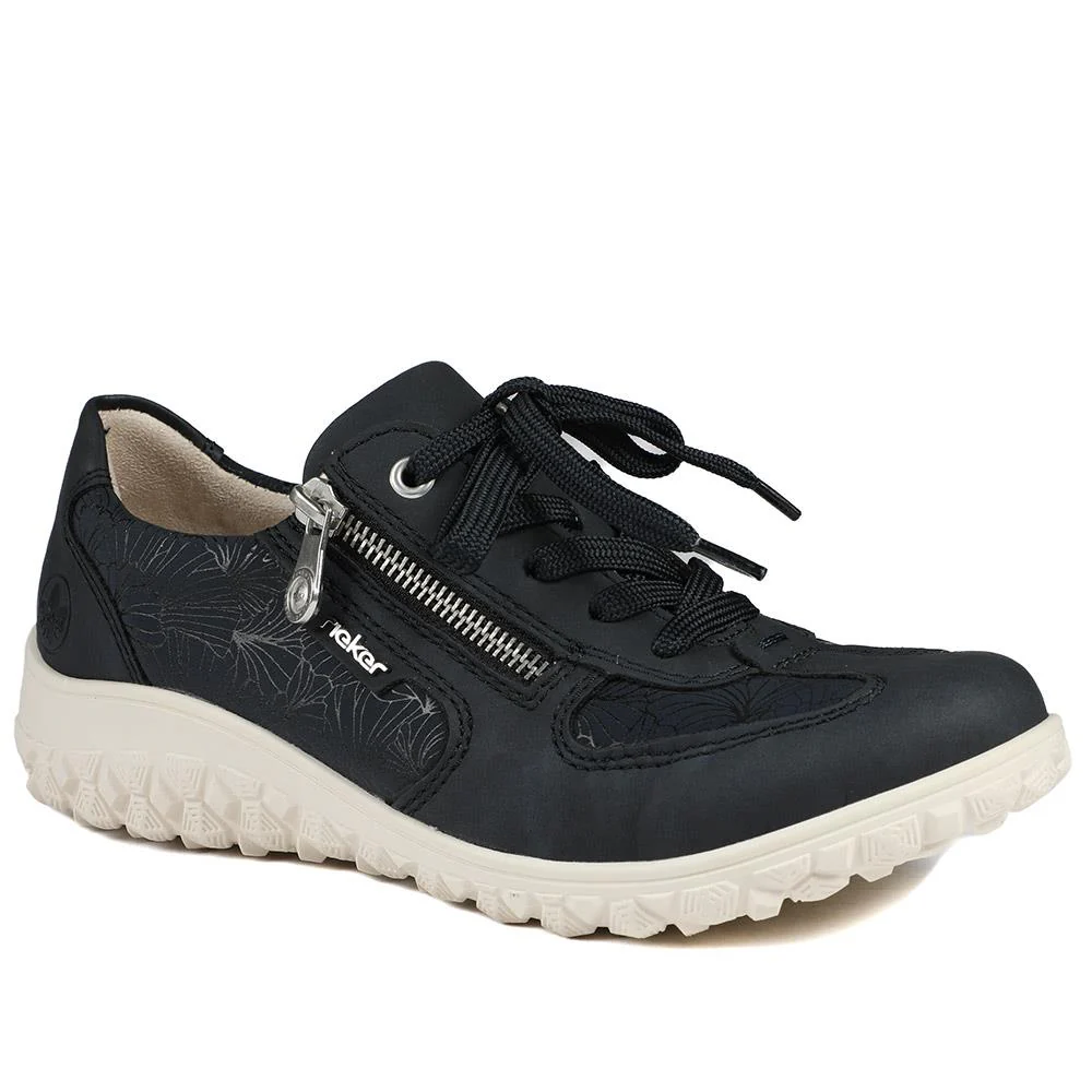 Rieker Extra Wide Lace & Zip Fasten Trainers - RKR43544 / 328 777 - Image 2