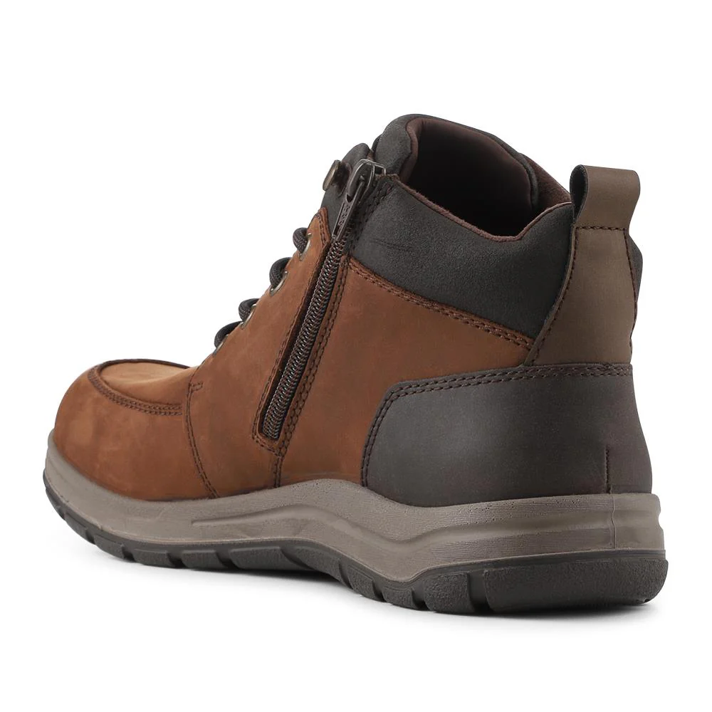 Rieker Extra Wide Leather Lace Up Boots - RKR42536 / 328 101 - Brown - Image 3