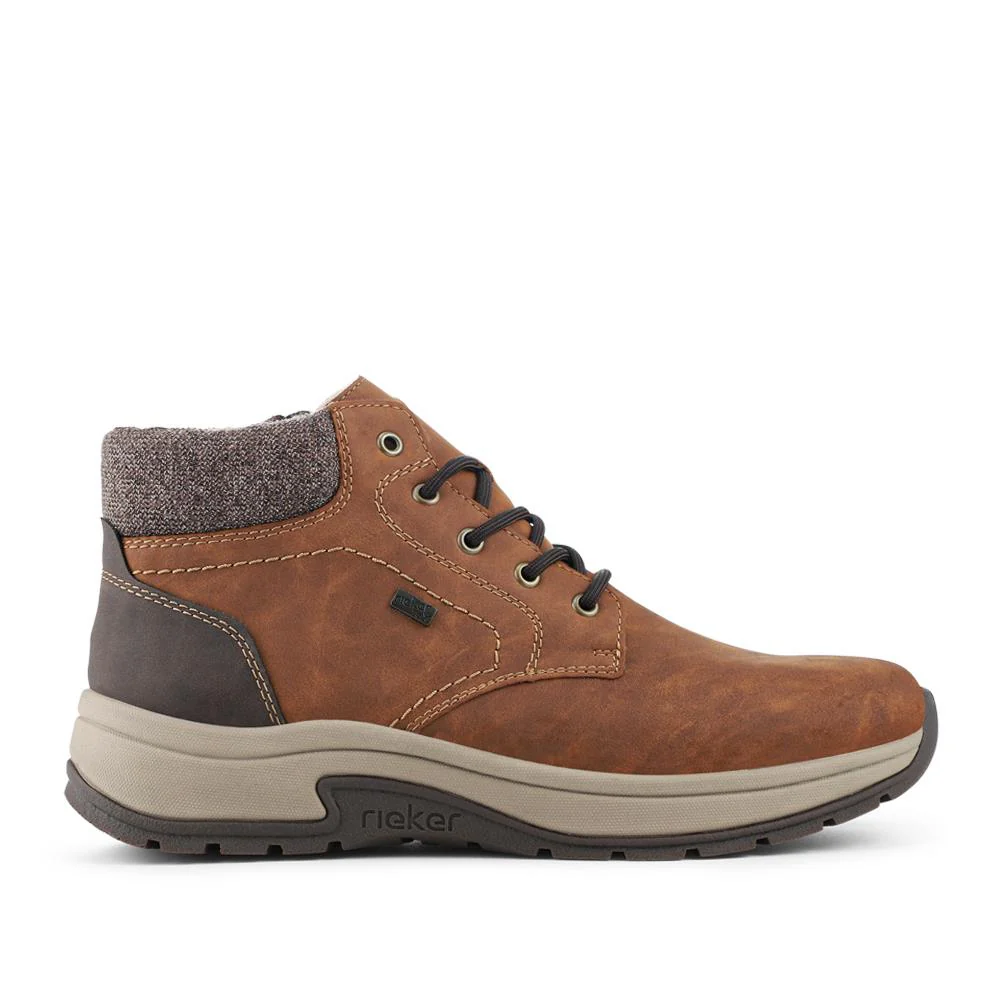 Rieker Extra Wide Zipped Walking Boots - RKR42537 / 328 102 - Tan - Image 2
