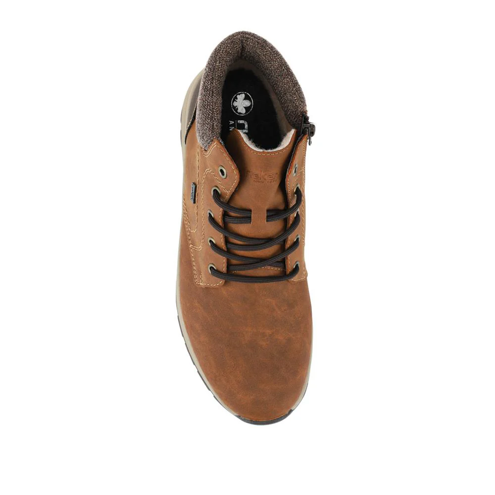 Rieker Extra Wide Zipped Walking Boots - RKR42537 / 328 102 - Tan - Image 4