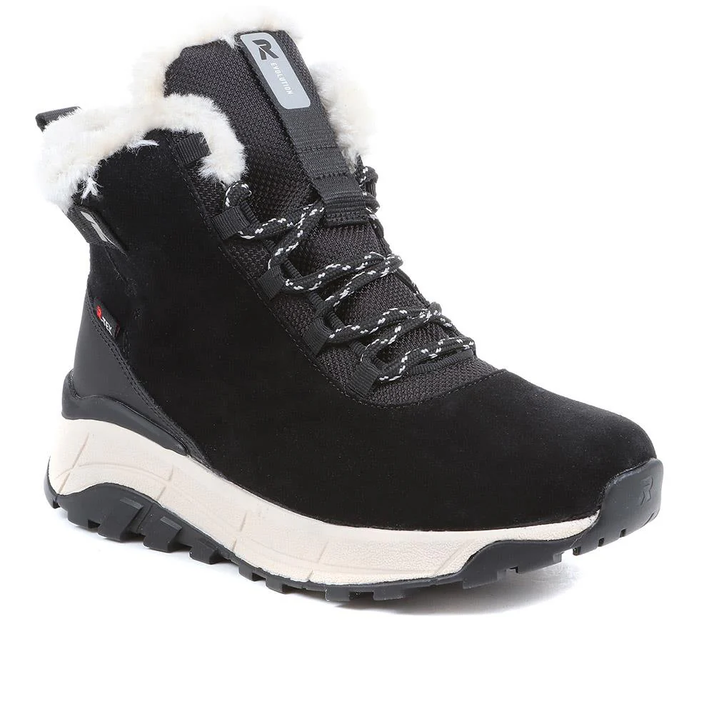 Rieker Fleece Lined Hiker Boots - RKR36541 / 323 001 - Black