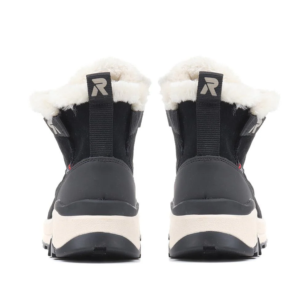 Rieker Fleece Lined Hiker Boots - RKR36541 / 323 001 - Black - Image 3