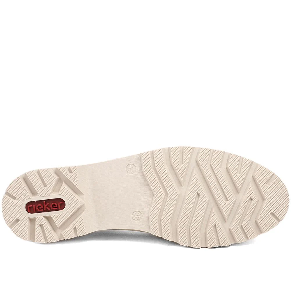 Rieker Grip Sole Buckle Moccasins - RKR43521 / 328 764 - Beige - Image 6