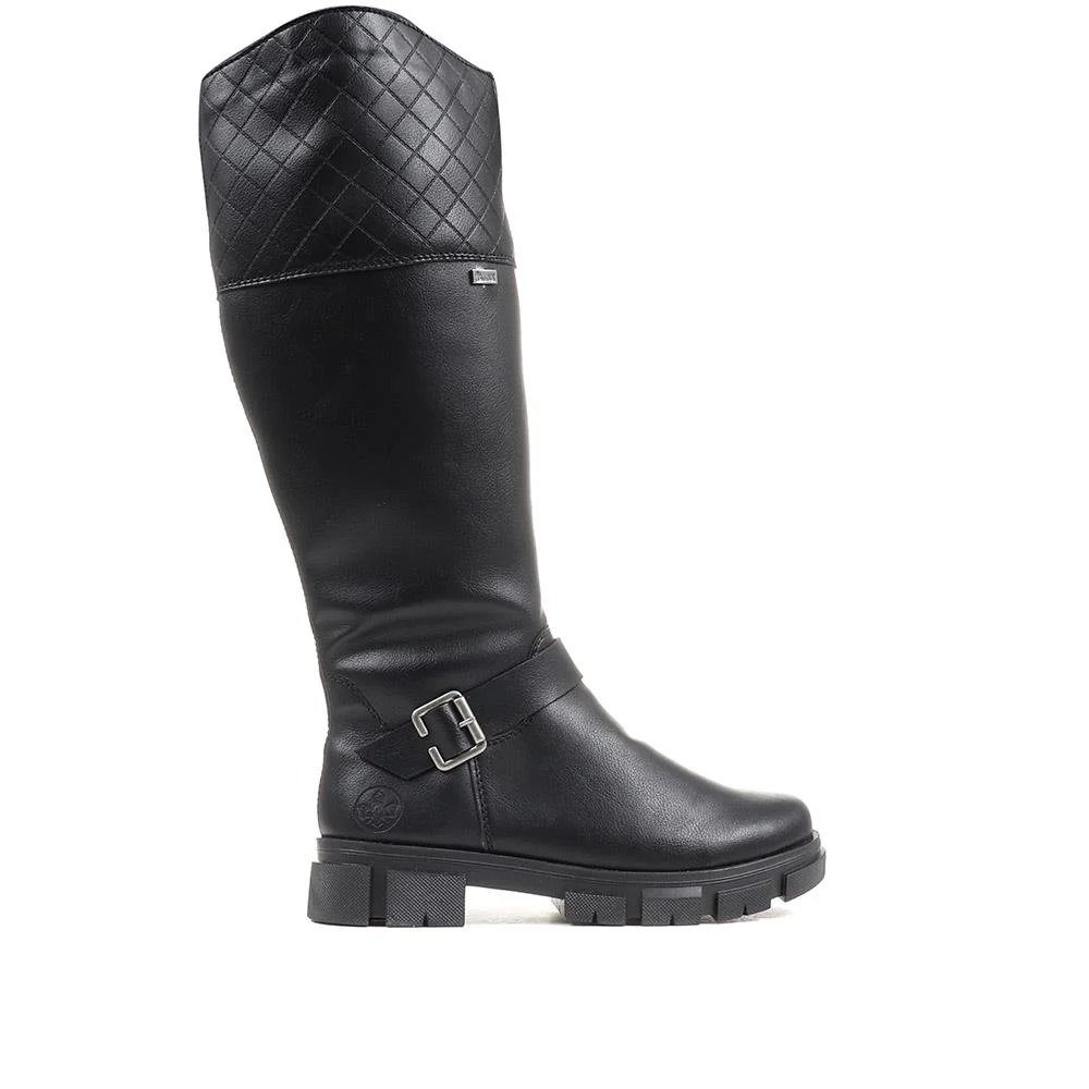 Rieker Knee-High Boots - RKR36557 / 323 014 - Black - Image 2