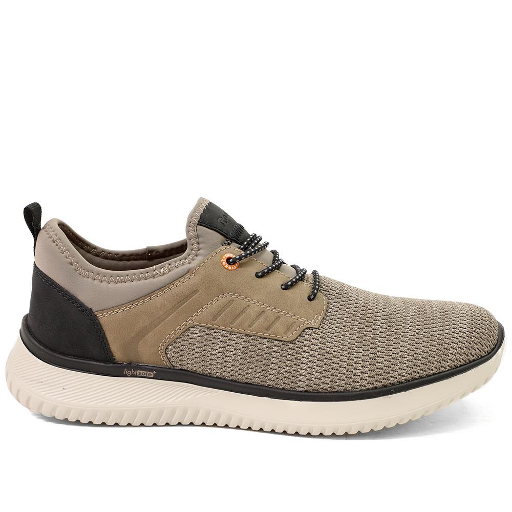 Rieker Lace Up Low Top Trainers - RKR43514 / 328 774 - Light Grey - Image 2