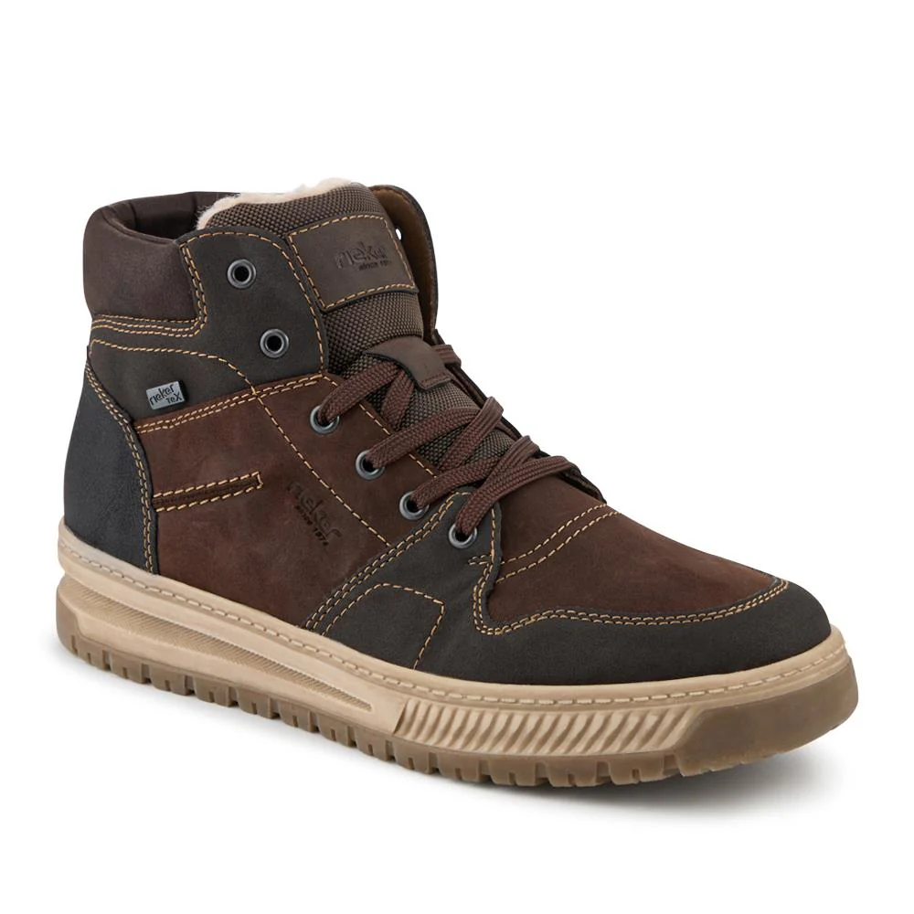 Rieker Leather Cushioned Hi Tops - RKR42541 / 328 106 - Brown