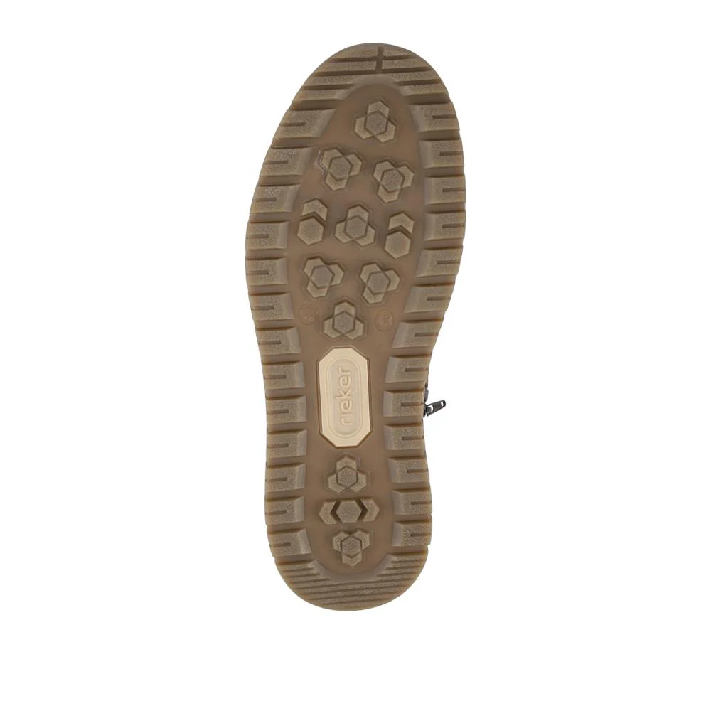 Rieker Leather Cushioned Hi Tops - RKR42541 / 328 106 - Brown - Image 5
