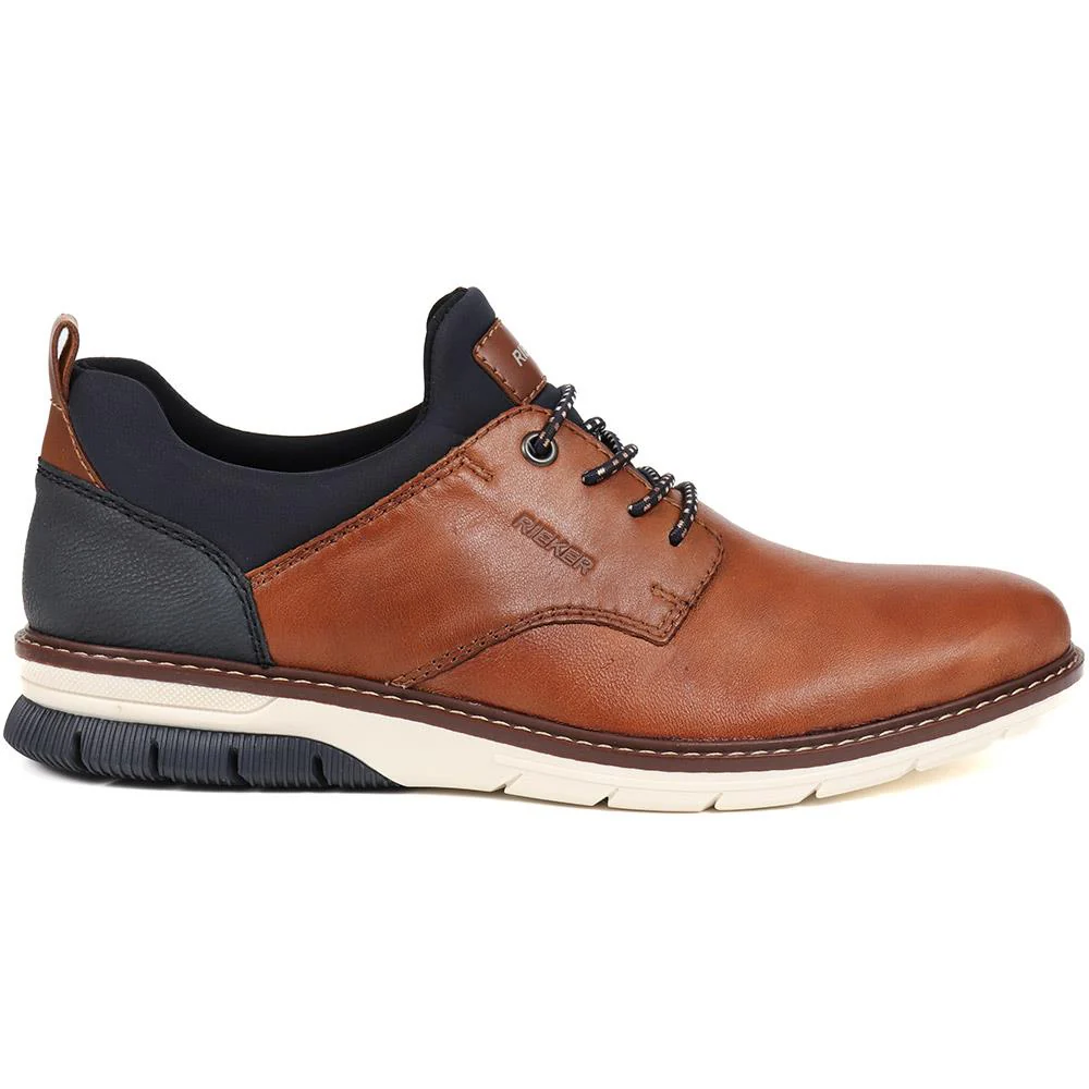 Rieker Leather Trainers - RKR38508 / 324 084 - Tan - Image 2