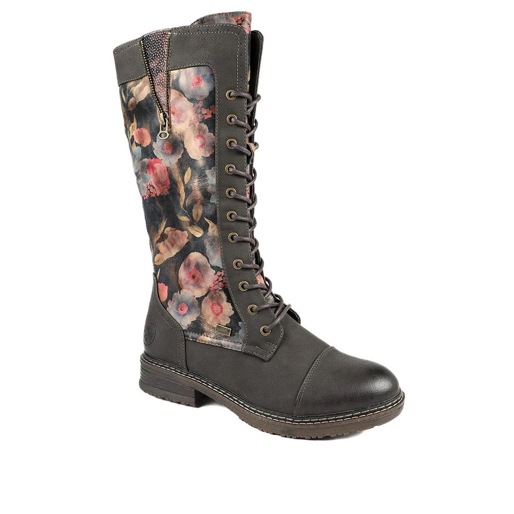 Rieker Multi Zip Calf Length Boots - RKR42021 / 329 478