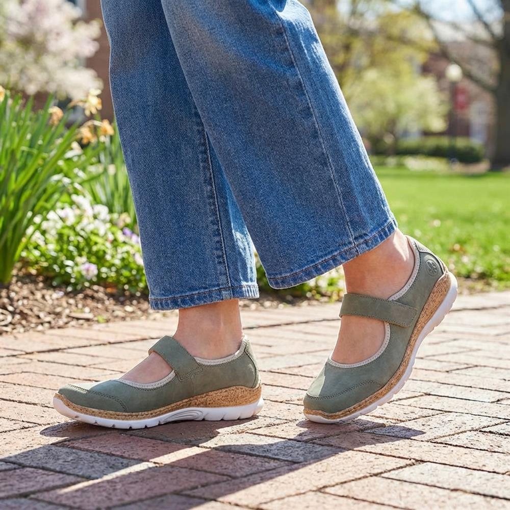 Rieker Nikita Mary Janes - RKR43520 / 328 763 - Green - Image 2