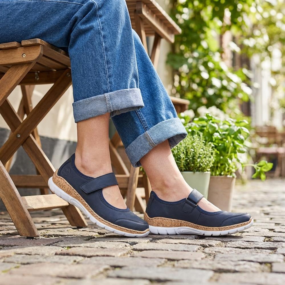 Rieker Nikita Mary Janes - RKR43520 / 328 763 - Navy - Image 2