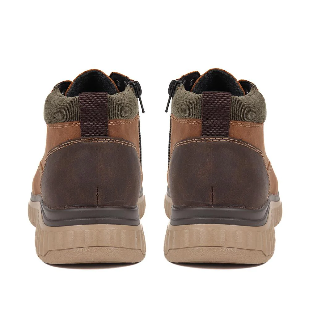Rieker Pull-On Chukka Boots - RKR38517 / 324 384 - Brown - Image 3