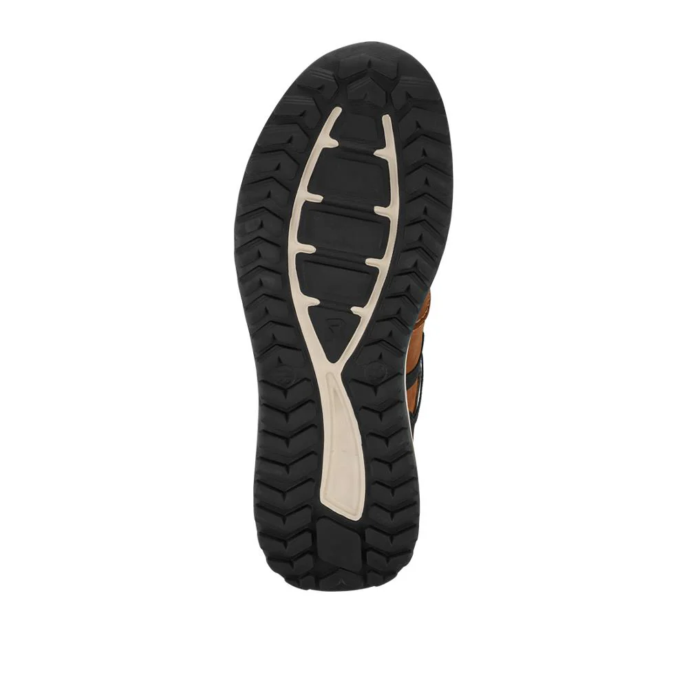 Rieker Rugged Leather Trainers - RKR42542 / 328 107 - Brown - Image 5